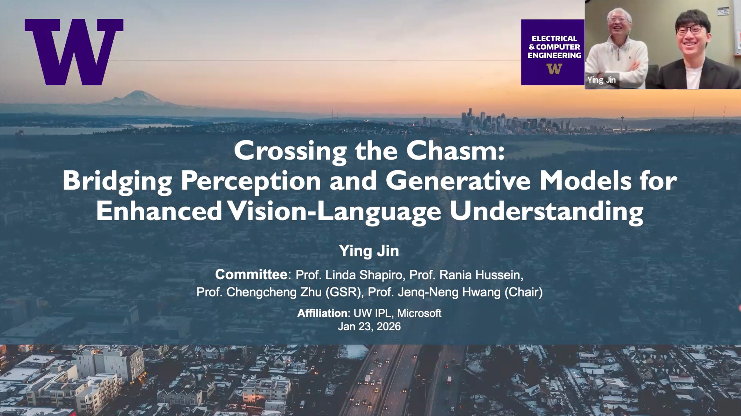 Ying Jin dissertation defense photo